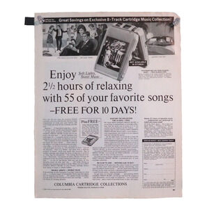 Vintage Magazine Advertisement Columbia Cartridge Collection Music 1960s 11x13